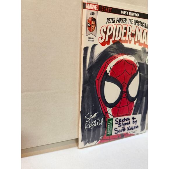 Peter Parker: Spectacular Spider-Man #300 Scott Koblish Original Sketch Signed